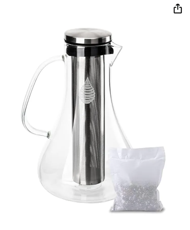 Invigorated Water pH Replenish Glass Alkaline Water Pitcher